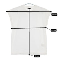 R&D.M.Co- ノースリーブ コットン Ｔシャツ カットソー ホワイト レディース オールドマンズテーラー【中古】5-0709S∞