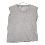 R&D.M.Co- ノースリーブ コットン 首ゴム Ｔシャツ カットソー グレー レディース オールドマンズテーラー【中古】5-0709S∞