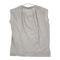 R&D.M.Co- ノースリーブ コットン 首ゴム Ｔシャツ カットソー グレー レディース オールドマンズテーラー【中古】5-0709S∞