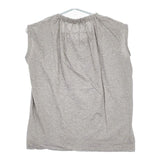 R&D.M.Co- ノースリーブ コットン 首ゴム Ｔシャツ カットソー グレー レディース オールドマンズテーラー【中古】5-0709S∞