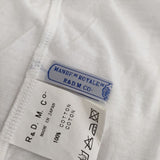R&D.M.Co- ノースリーブ コットン 首ゴム 半袖Ｔシャツ カットソー ホワイト レディース オールドマンズテーラー【中古】5-0709S∞