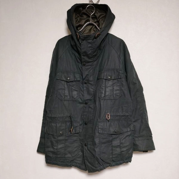 MARGARET HOWELL/Barbour LIGHT WEIGHT OIL POPLIN 578-225301 オイルド ジャケット ブラック レディース マーガレットハウエル/バブアー【中古】4-1117T∞