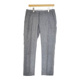 MARGARET HOWELL 578-142403 センタープレススラックス リネン パンツ ブルー レディース マーガレットハウエル【中古】5-0416M∞