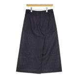 MARGARET HOWELL/FOX BROTHERS 578-144201 ウールリネン ワイド パンツ ブラック レディース マーガレットハウエル/フォックスブラザーズ【中古】5-0416M∞