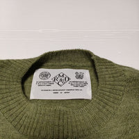 R&D.M.Co- 圧縮 KNIT NO SLEEVE PULLOVER 定価39600円 ウール ニット カーキ レディース オールドマンズテーラー【中古】4-1121T∞