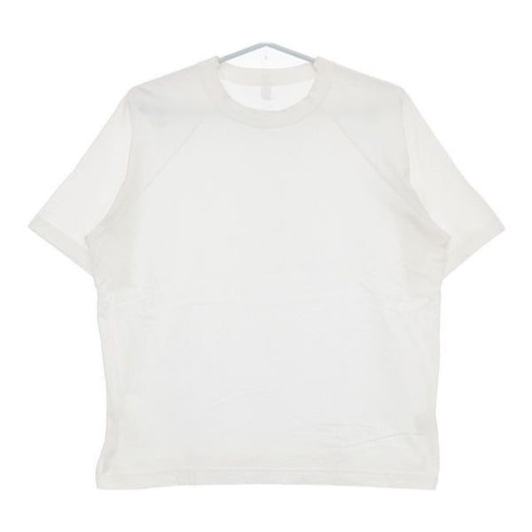 homspun 天竺ラグランリーブTシャツ 221-6381 サイズL 半袖Ｔシャツ カットソー ホワイト レディース ホームスパン【中古】5-0709S∞
