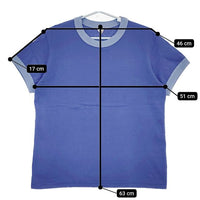 FilMelange VOLKER 231-1001 Vintage tenjiku コットン サイズ3 半袖Ｔシャツ カットソー ブルー レディース フィルメランジェ【中古】5-0709S∞