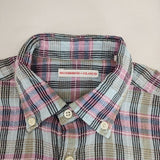 SUNSHINE+CLOUD SLIP ON SHIRT S1K-2407 コットンリネン チェック プルオーバー 長袖シャツ ブルー ピンク レディース サンシャイン+クラウド【中古】5-0416M∞