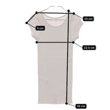MILFOIL リブ 2分袖インナー MOC-LTS020 半袖Ｔシャツ カットソー ライトピンク レディース ミルフォイル【中古】5-0612S∞