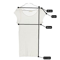 MILFOIL リブ 半袖Ｔシャツ カットソー ホワイト レディース ミルフォイル【中古】5-0612S∞