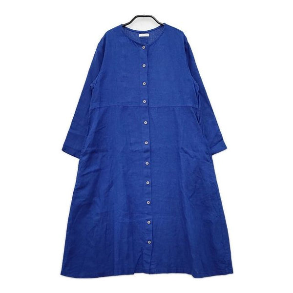 fog linen work リネン ワンピース ブルー レディース フォグリネンワーク【中古】5-0416M∞