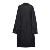 shinyaseki シンヤセキ サイドボタン コットンコート ワンピース ブラック レディース【中古】5-0416M∞