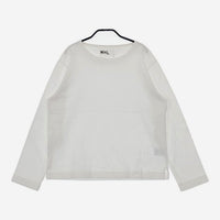 MHL. 595-3169501 DRY COTTON JERSEY 長袖Ｔシャツ カットソー ロンＴ 22SS ホワイト レディース エムエイチエル【中古】5-0202M∞