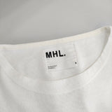 MHL. 595-3169501 DRY COTTON JERSEY 長袖Ｔシャツ カットソー ロンＴ 22SS ホワイト レディース エムエイチエル【中古】5-0202M∞