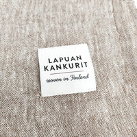 LAPUAN KANKURIT リネン マフラー 無地 ストール ブラウン レディース ラプアン カンクリ【中古】5-0625M◎
