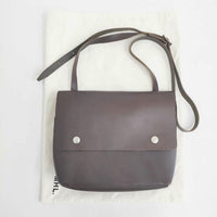 MHL. TOUGH LEATHER レザー ショルダーバッグ ブラウン レディース エムエイチエル【中古】5-0319G∞