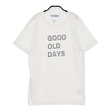 R&D.M.Co- 未使用 GOOD OLD DAYS プリントTシャツ 定価13200円 ＋ingmarket14 半袖 ホワイト レディース オールドマンズテーラー【中古】5-0608S♪