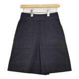 IENA 二重織ギャバBOXYショーツ 定価15400円 22030900210010 ショートパンツ ハーフパンツ ショーツ 22SS ブラック レディース イエナ【中古】5-0612S∞