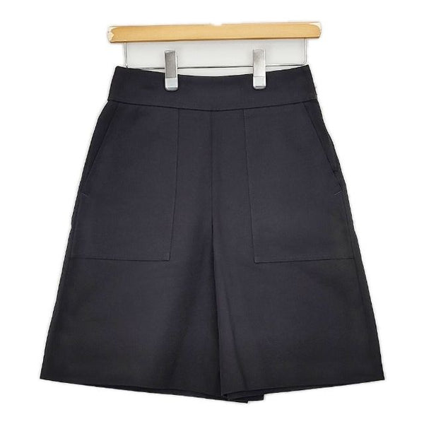 IENA 二重織ギャバBOXYショーツ 定価15400円 22030900210010 ショートパンツ ハーフパンツ ショーツ 22SS ブラック レディース イエナ【中古】5-0612S∞