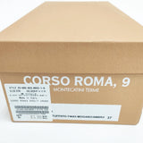 CORSO ROMA 9 23SS OPEN/T CROSS サンダル 定価19250円 37サイズ イタリア製 サンダル ブラウン レディース コルソローマ【中古】5-0625S◎