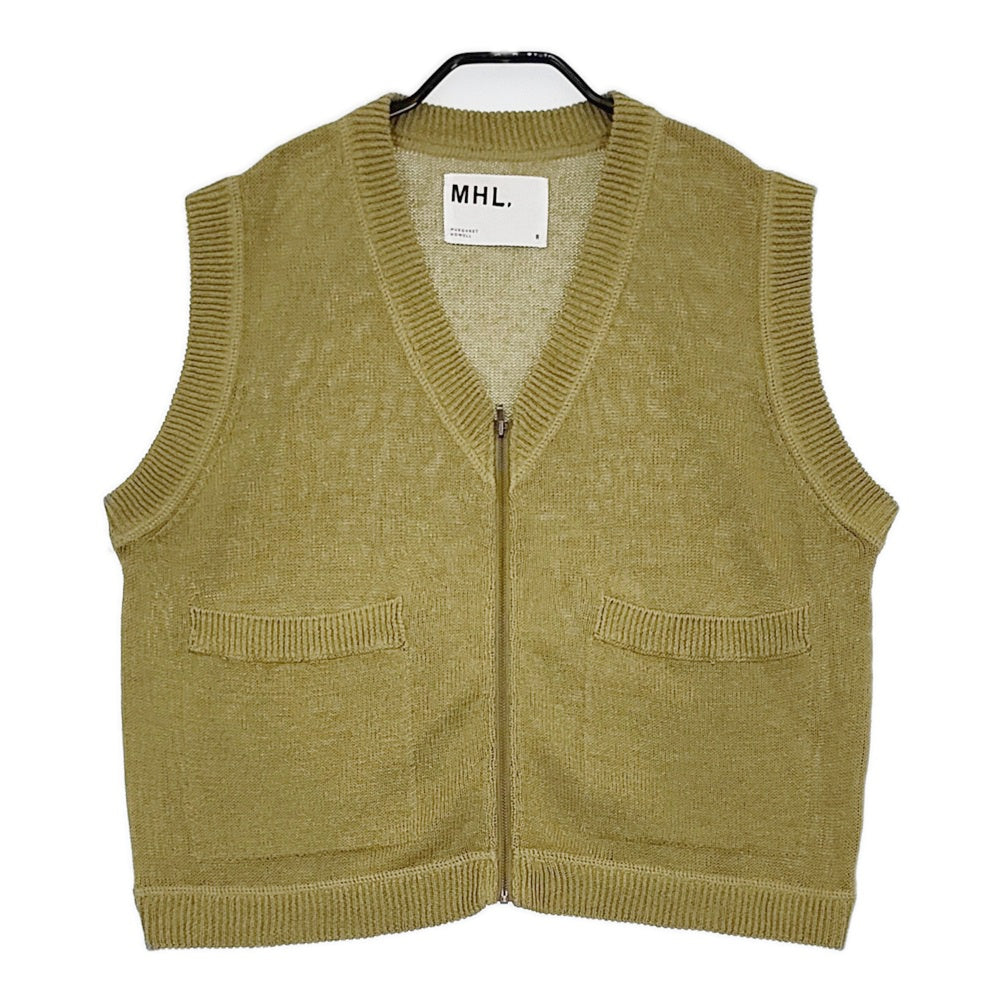 MHL. DRY COTTON LINEN 595-4161501 サイズ2 ニット ジップ