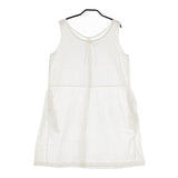 45R/45rpm コットン ノースリーブ バックボタン ワンピース ホワイト レディース フォーティーファイブアールピーエム【中古】5-0612S∞