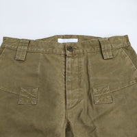 homspun 171-3298 サイズS パンツ カーキ レディース ホームスパン【中古】5-0227M♪