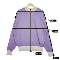 HERILL Suvincotton Sweatshirts 定価41800円 23-080-HL-8050-1 トレーナー スウェット 23SS パープル メンズ ヘリル【中古】5-0108M∞