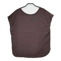 GALERIE VIE ウォッシャブルレーヨン Vネックプルオーバー 定価17600円 ノースリーブ ブラウス シャツ ブラウン レディース ギャルリーヴィー【中古】5-0601S∞