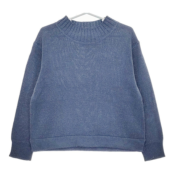 MHL. TWISTED COTTON LINEN 595-2263502 サイズ2 セーター ニット 22AW ブルー レディース エムエイチエル【中古】5-0227M♪