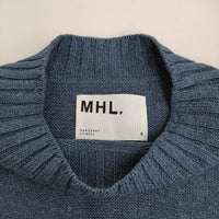 MHL. TWISTED COTTON LINEN 595-2263502 サイズ2 セーター ニット 22AW ブルー レディース エムエイチエル【中古】5-0227M♪