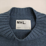 MHL. TWISTED COTTON LINEN 595-2263502 サイズ2 セーター ニット 22AW ブルー レディース エムエイチエル【中古】5-0227M♪
