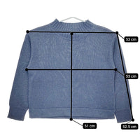MHL. TWISTED COTTON LINEN 595-2263502 サイズ2 セーター ニット 22AW ブルー レディース エムエイチエル【中古】5-0227M♪