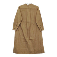 MARGARET HOWELL LINEN COTTON 578-9158004 サイズ1 リネンコットンシャツワンピース ブラウン レディース マーガレットハウエル【中古】5-0227M♪