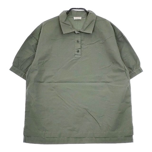 DRIES VAN NOTEN プルオーバー コットン 半袖シャツ カーキ レディース ドリスヴァンノッテン【中古】5-0612S∞