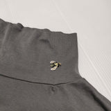 ANTIPAST Cotton Frice High Neck T-Shirts with Bee 定価13200円 長袖Ｔシャツ カットソー ロンＴ グレー レディース アンティパスト【中古】4-1205M∞