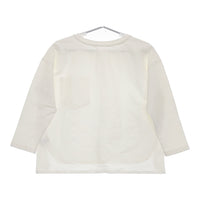 Corte Largo コルテラルゴ D30-12503 サイズM ポケット付き 長袖Ｔシャツ カットソー ロンＴ ホワイト レディース【中古】5-0227M♪