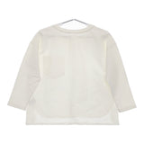 Corte Largo コルテラルゴ D30-12503 サイズM ポケット付き 長袖Ｔシャツ カットソー ロンＴ ホワイト レディース【中古】5-0227M♪