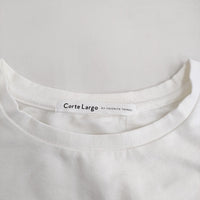 Corte Largo コルテラルゴ D30-12503 サイズM ポケット付き 長袖Ｔシャツ カットソー ロンＴ ホワイト レディース【中古】5-0227M♪