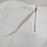 AMERICANA バッグファスナー ネコプリント 半袖Ｔシャツ カットソー ホワイト レディース アメリカーナ【中古】5-0612S∞