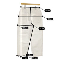 UNIVERSAL TISSU コットンリネンイージーパンツ サイズ1 パンツ ホワイト レディース ユニバーサルティシュ【中古】5-0227M♪