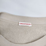 DRESSTERIOR D刺繍 38 プルオーバートレーナー スウェット グレージュ レディース ドレステリア【中古】5-0204M∞