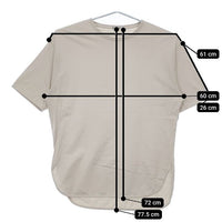 JOURNAL STANDARD relume レイヤードラウンド スリットTシャツ 半袖Ｔシャツ カットソー 23SS グレー メンズ ジャーナルスタンダードレリューム【中古】5-0612S∞