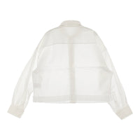 GALERIE VIE コードクロス ボックスシャツ 23-01-34-01002 定価24200円 長袖シャツ 23SS ホワイト レディース ギャルリーヴィー【中古】5-0328M♪