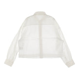 GALERIE VIE コードクロス ボックスシャツ 23-01-34-01002 定価24200円 長袖シャツ 23SS ホワイト レディース ギャルリーヴィー【中古】5-0328M♪