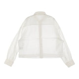 GALERIE VIE コードクロス ボックスシャツ 23-01-34-01002 定価24200円 長袖シャツ 23SS ホワイト レディース ギャルリーヴィー【中古】5-0328M♪