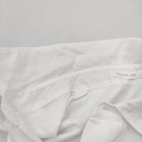 GALERIE VIE コードクロス ボックスシャツ 23-01-34-01002 定価24200円 長袖シャツ 23SS ホワイト レディース ギャルリーヴィー【中古】5-0328M♪