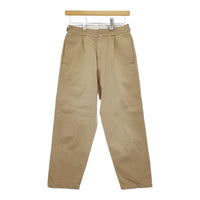 YAECA 166201 サイズ28 1タックパンツ チノパンツ ベージュ レディース ヤエカ【中古】4-1227M♪