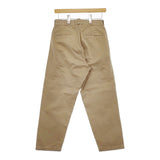 YAECA 166201 サイズ28 1タックパンツ チノパンツ ベージュ レディース ヤエカ【中古】4-1227M♪