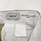 YAECA 166201 サイズ28 1タックパンツ チノパンツ ベージュ レディース ヤエカ【中古】4-1227M♪